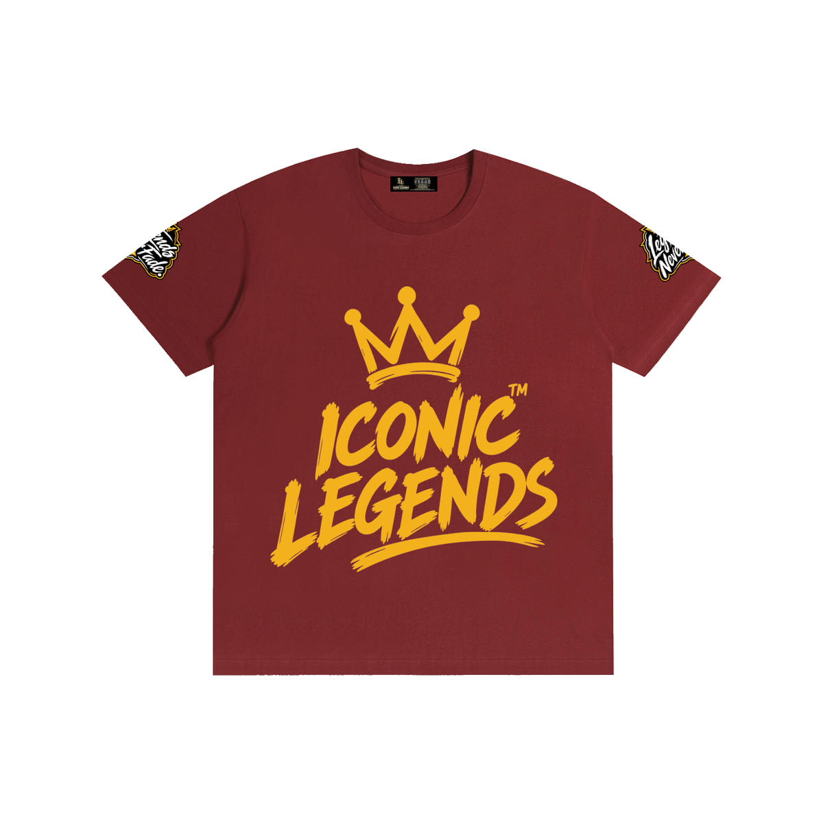 Iconic Legends - Pure Cotton Unisex Gold Crown T-Shirt