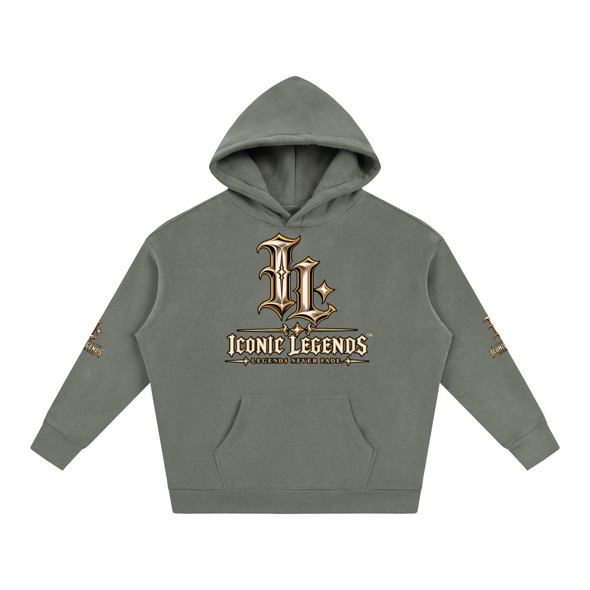 Iconic Legends - Oversized Ghostface Signature Fleeced Hoodie