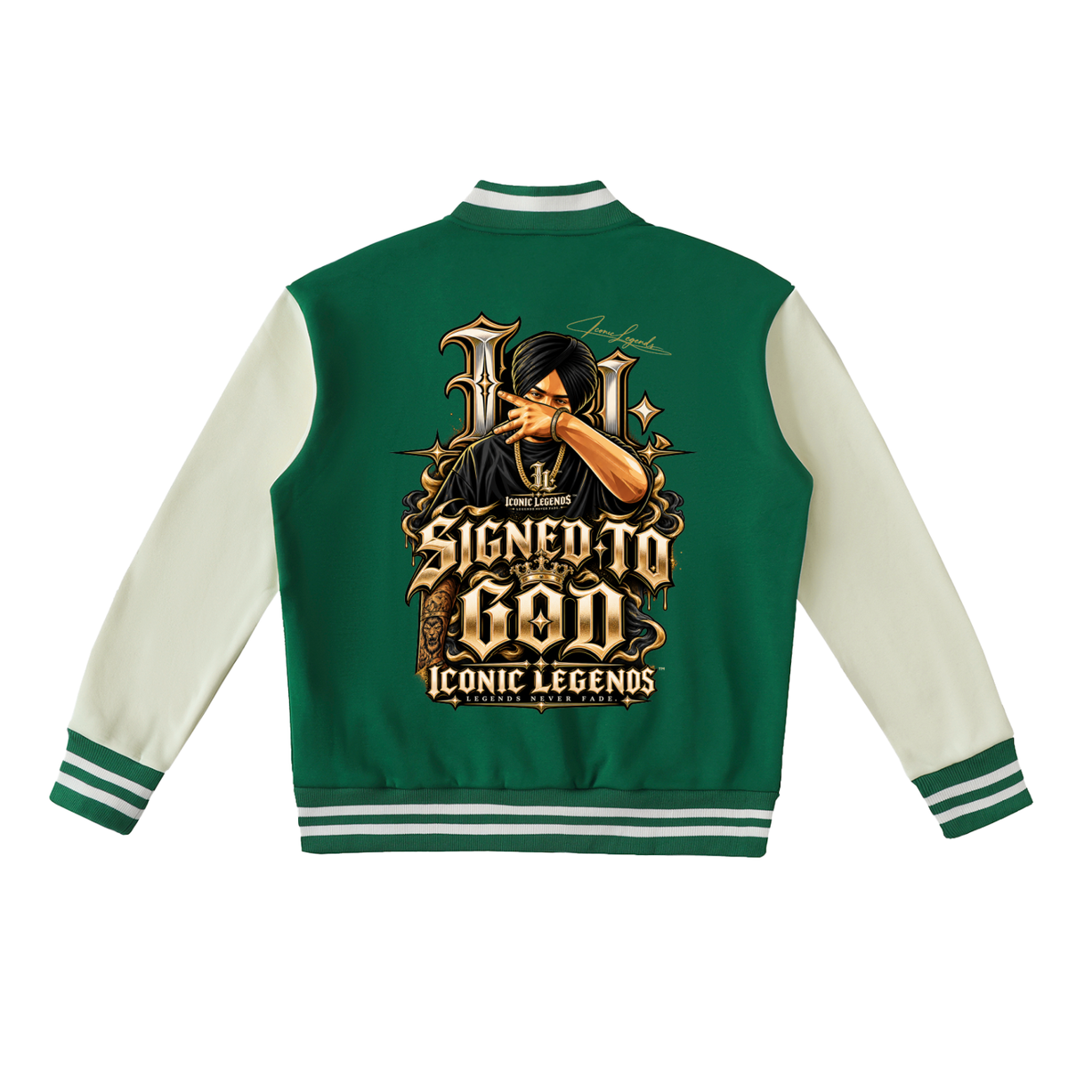 Iconic Legend Sidhu Moose Wala Signed To God Varsity Jacket