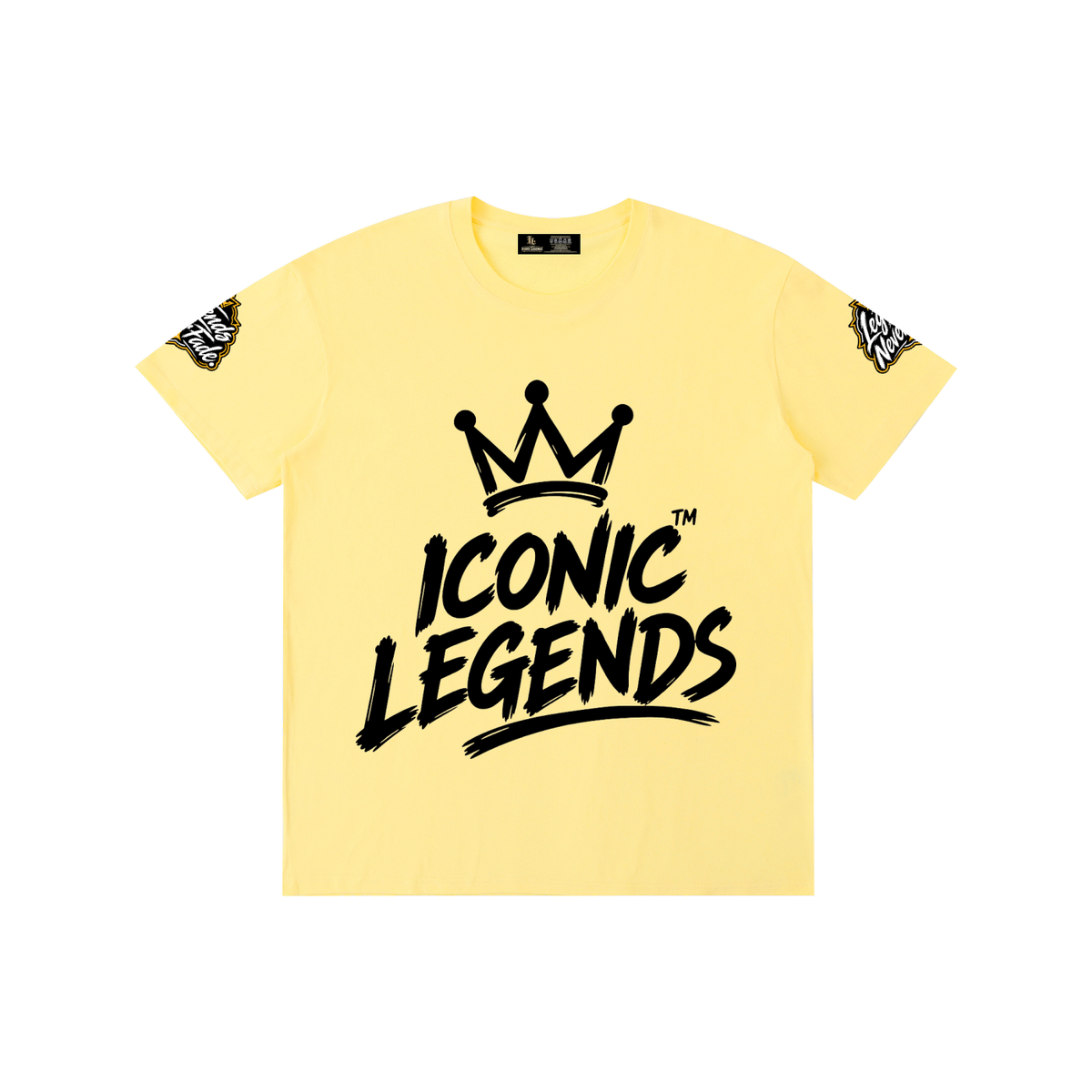 Iconic Legend - Pure Cotton Unisex Black Crown T-Shirt
