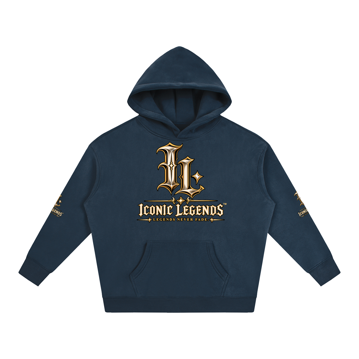 Iconic Legends - Oversized Ghostface Signature Fleeced Hoodie