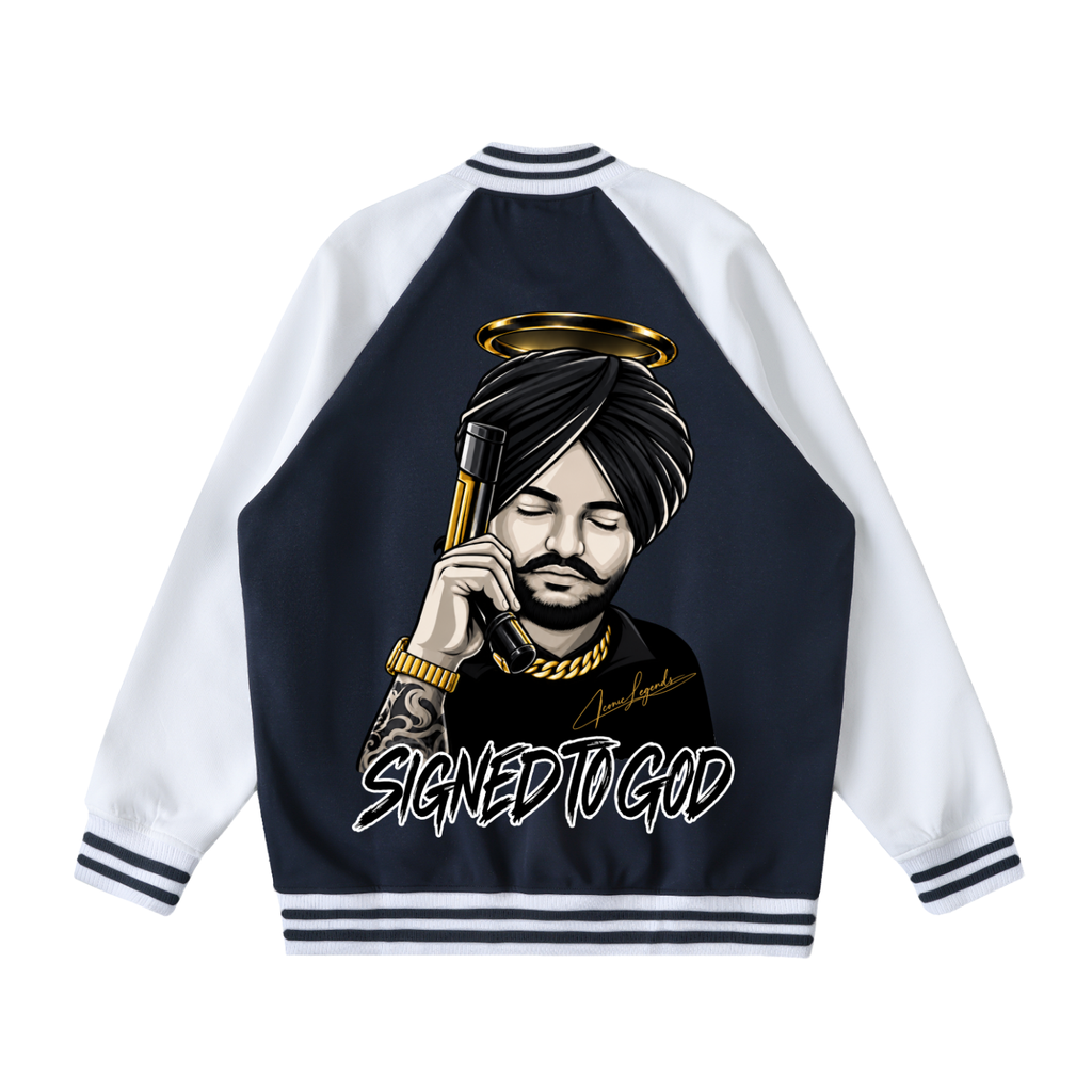 Iconic Legends - Signed To God Two Tone Raglan Sleeve Varsity Jacket