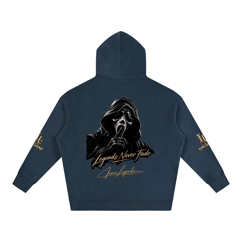 Iconic Legends - Oversized Ghostface Signature Fleeced Hoodie