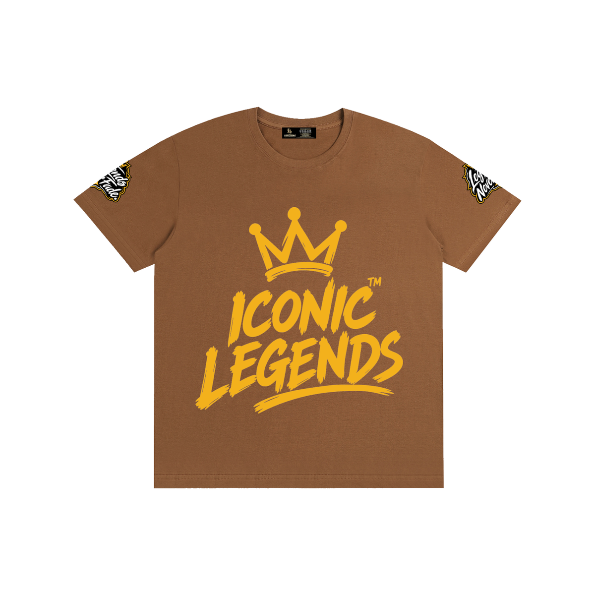 Iconic Legends - Pure Cotton Unisex Gold Crown T-Shirt