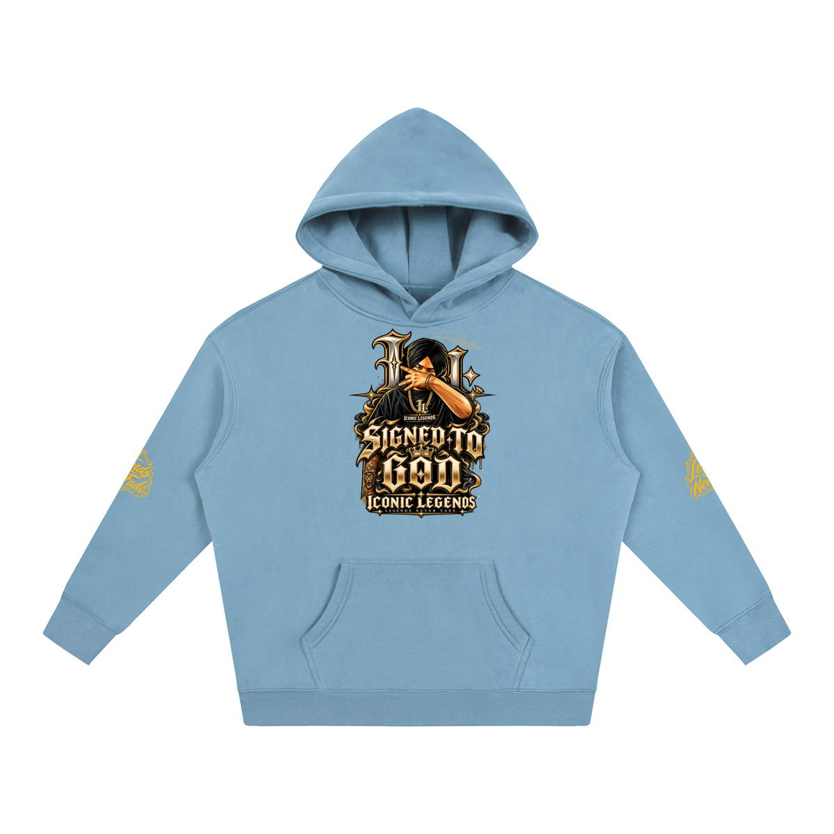 iconic Legend- Sidhu MooseWala Signed To God Hoodie