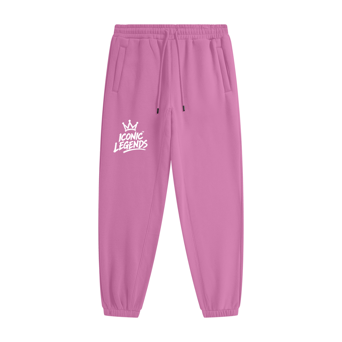 Iconic Legends - Unisex Heavyweight Fleece White Crown Joggers