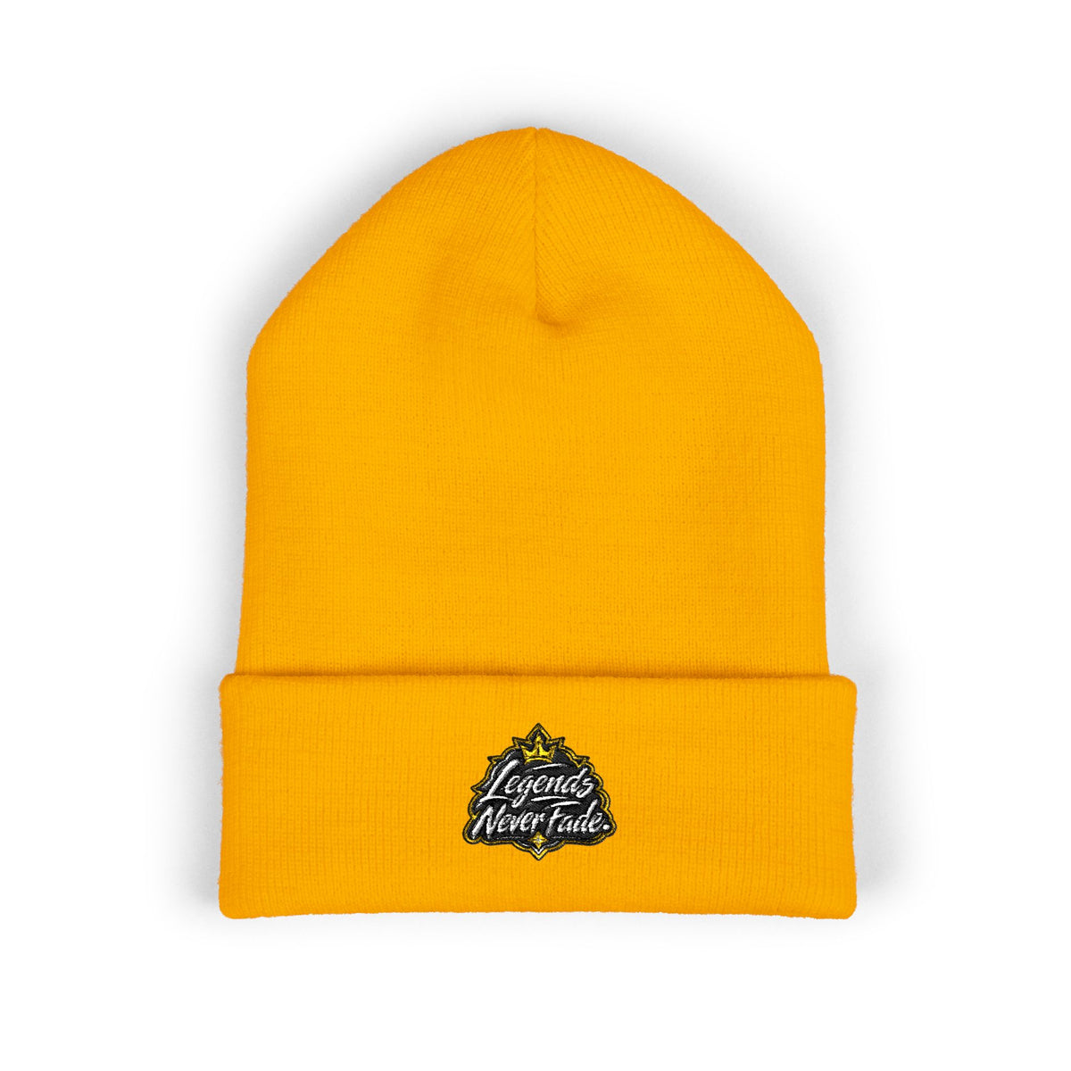 Iconic Legend Embroidered 'Choose Your Vibes' Classic Cuffed Beanie