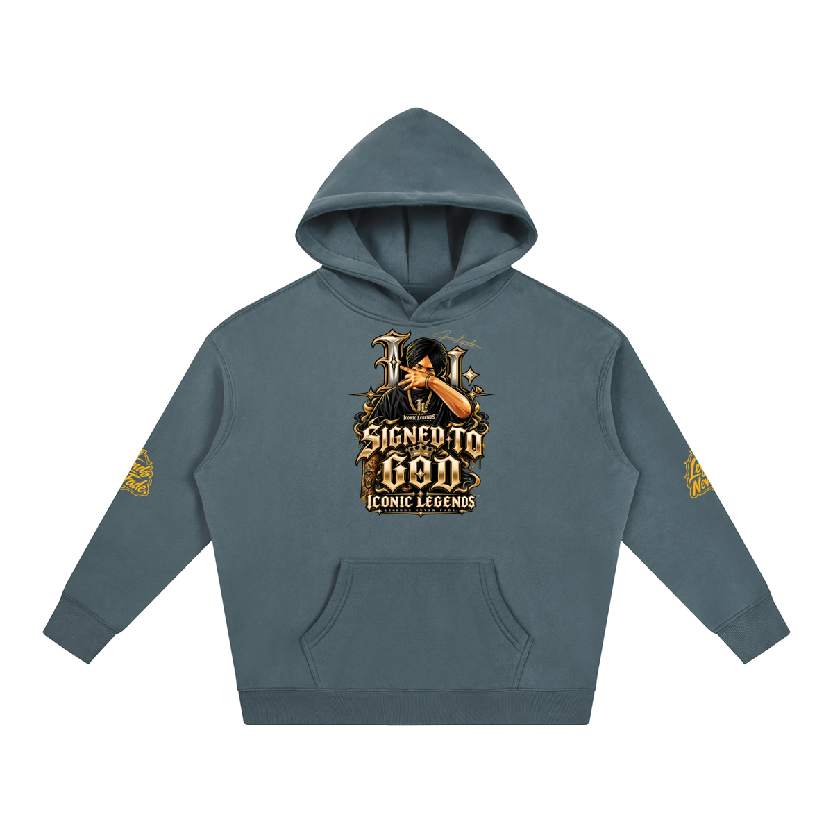 iconic Legend- Sidhu MooseWala Signed To God Hoodie