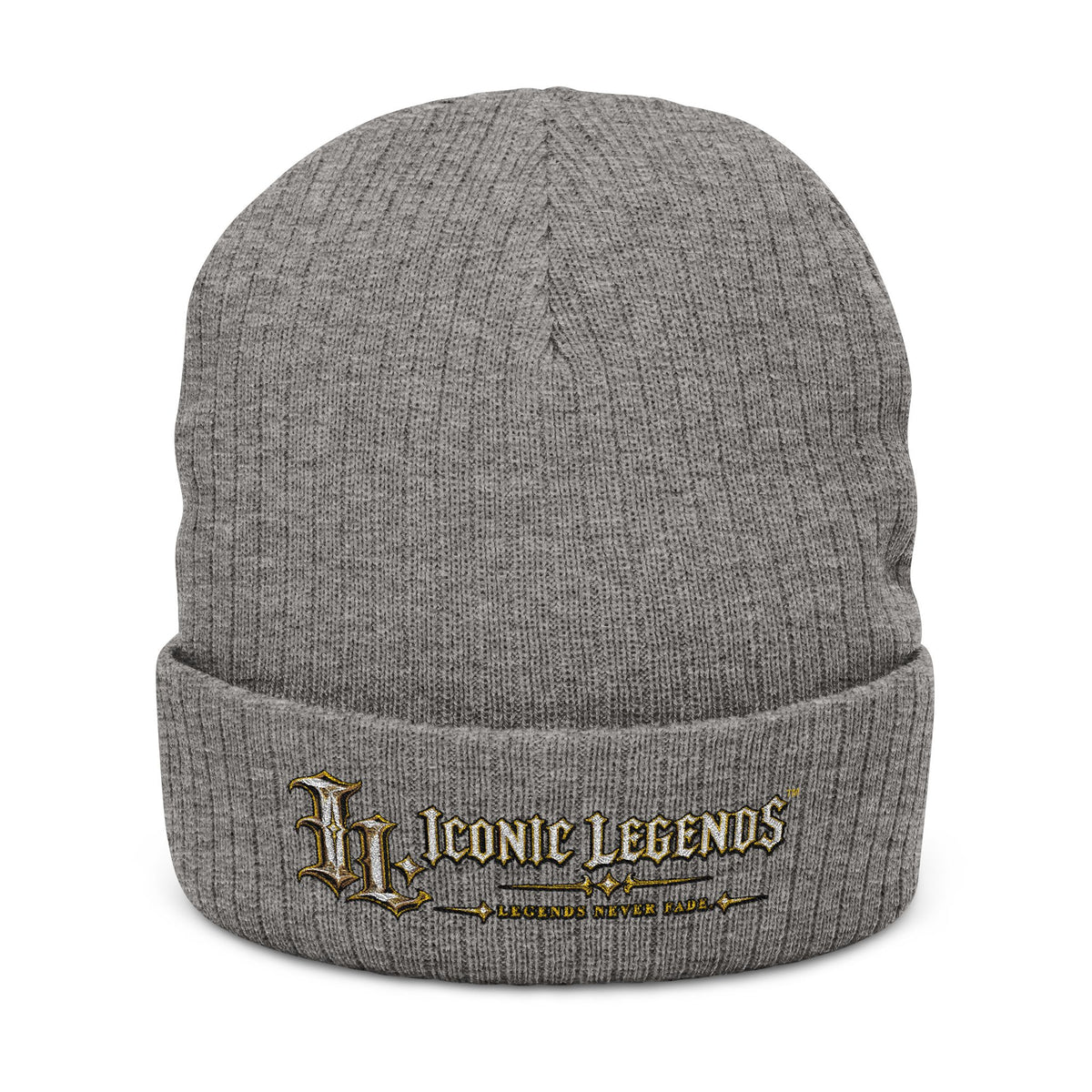 Iconic Legends - Embroidered Ribbed Knit Beanie