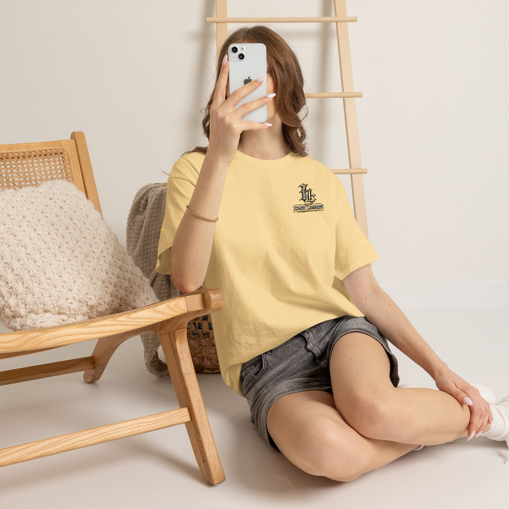 Iconic Legends Gold Signature Tee — Embroidered Premium Cotton T-Shirt