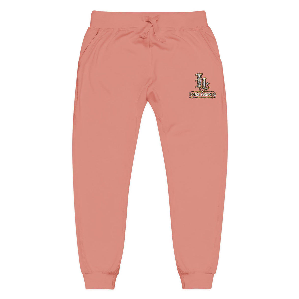 Iconic Legends Embroidered Cozy Sweatpants Vintage Floral Monogram