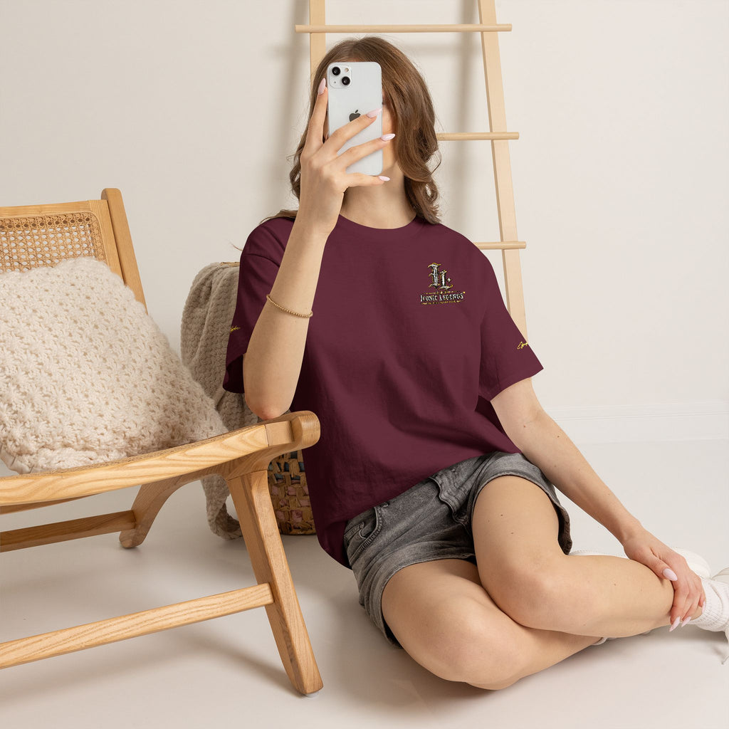 Iconic Legends Gold Signature Tee — Embroidered Premium Cotton T-Shirt