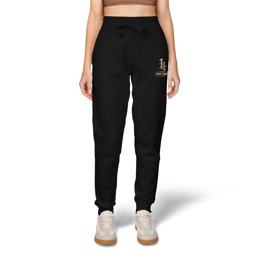 Iconic Legends Embroidered Cozy Sweatpants Vintage Floral Monogram