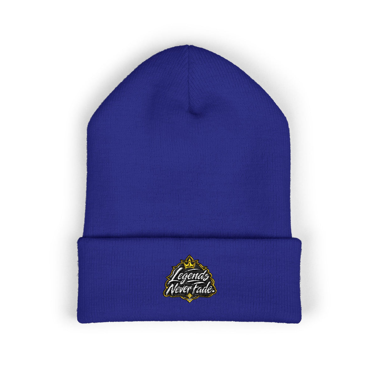 Iconic Legend Embroidered 'Choose Your Vibes' Classic Cuffed Beanie