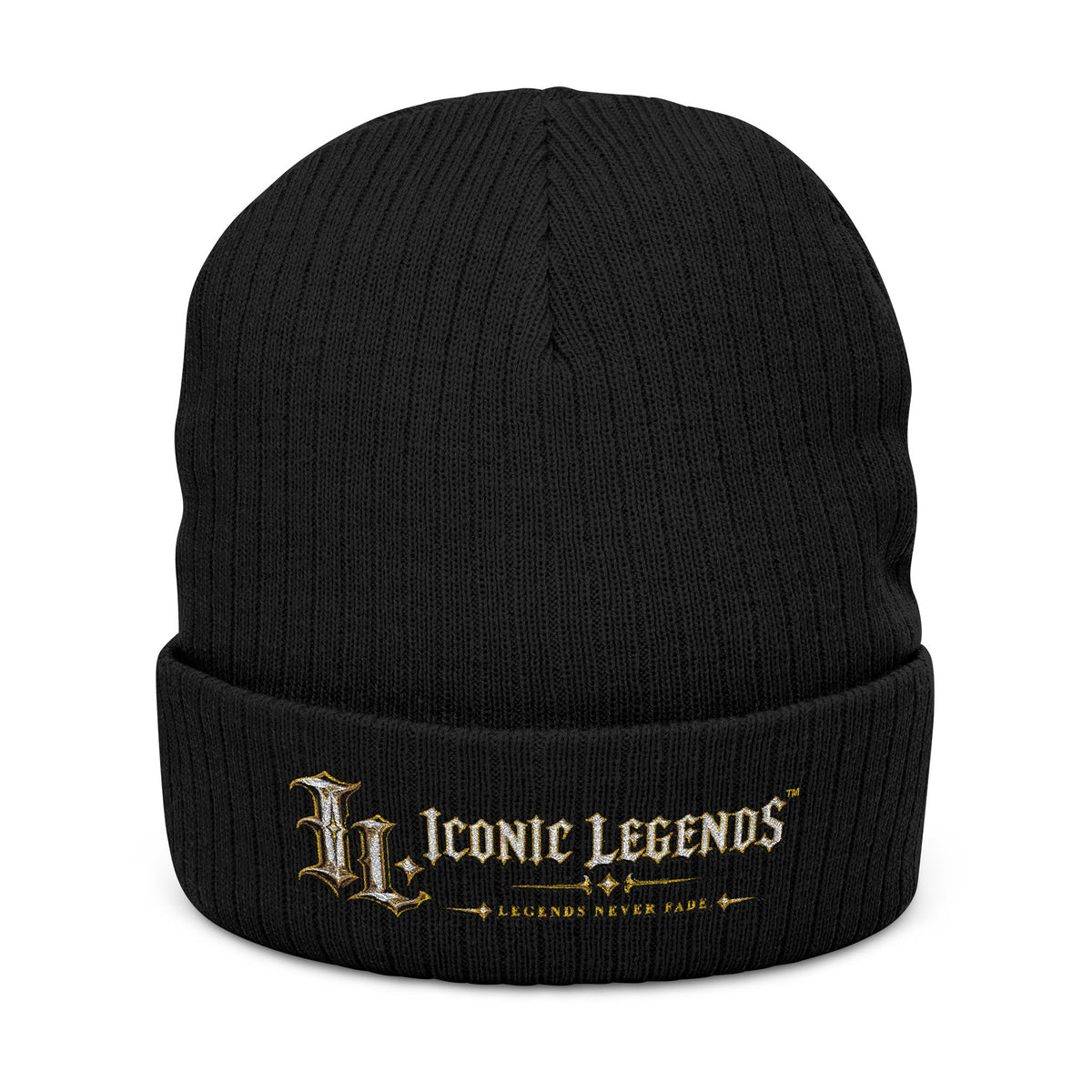 Iconic Legends - Embroidered Ribbed Knit Beanie
