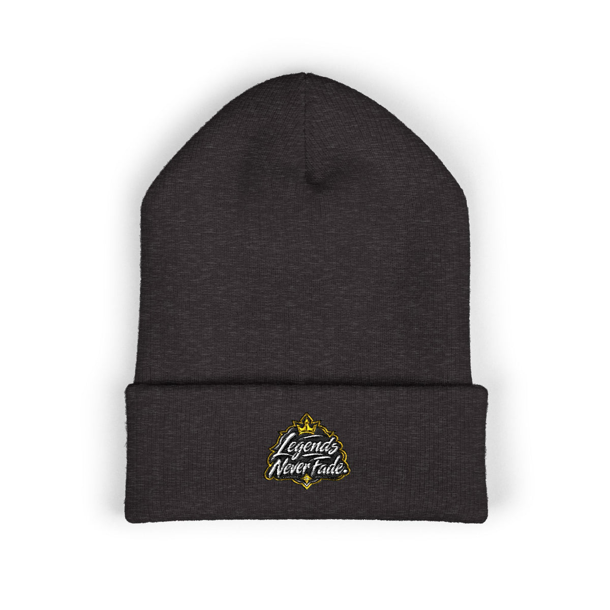 Iconic Legend Embroidered 'Choose Your Vibes' Classic Cuffed Beanie