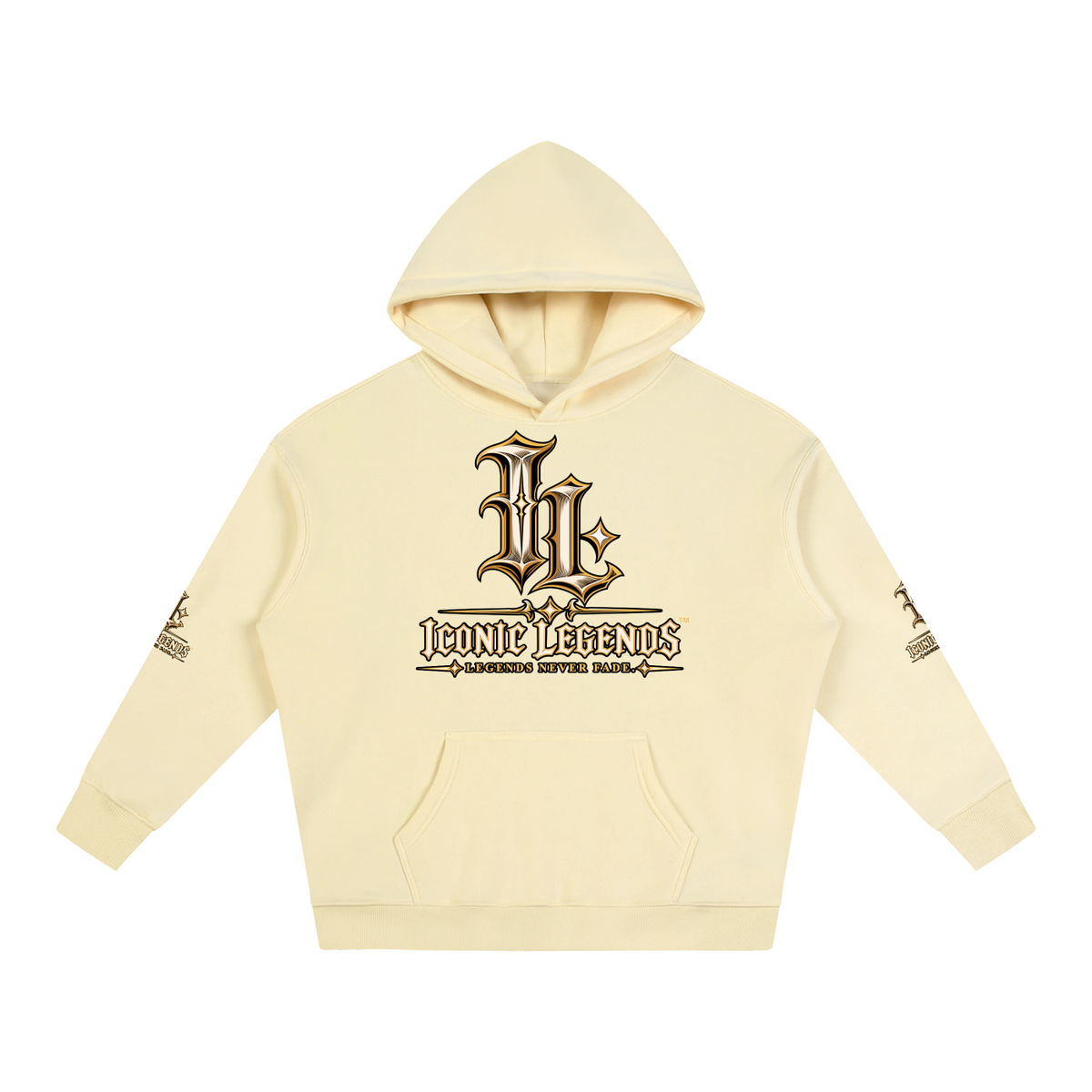 Iconic Legends - Oversized Ghostface Signature Fleeced Hoodie