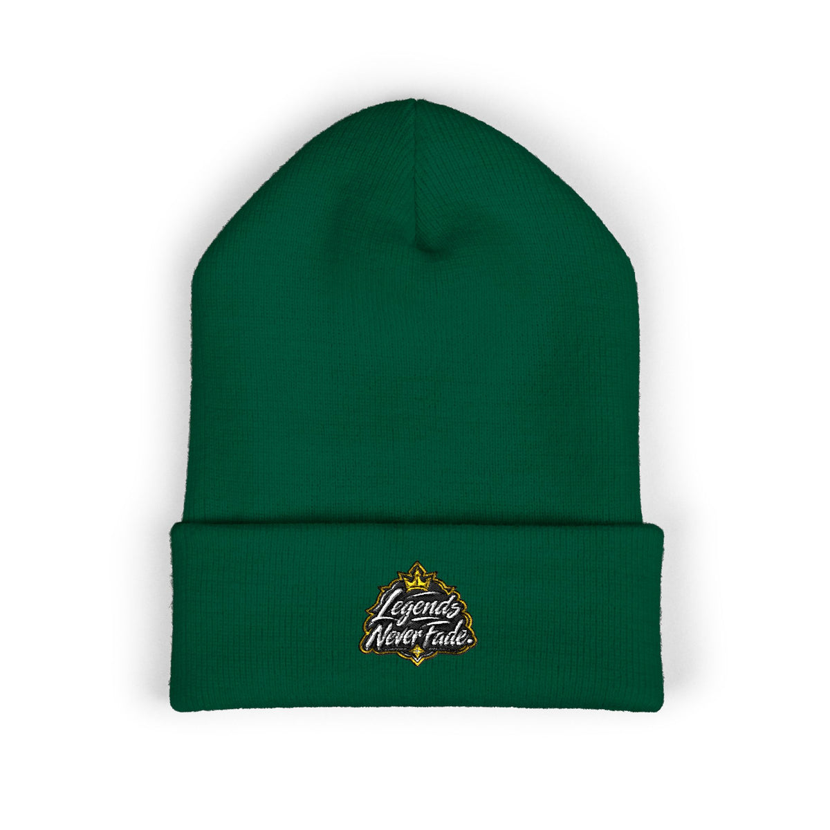 Iconic Legend Embroidered 'Choose Your Vibes' Classic Cuffed Beanie