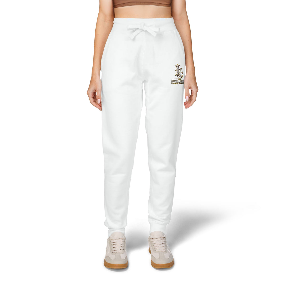 Iconic Legends Embroidered Cozy Sweatpants Vintage Floral Monogram