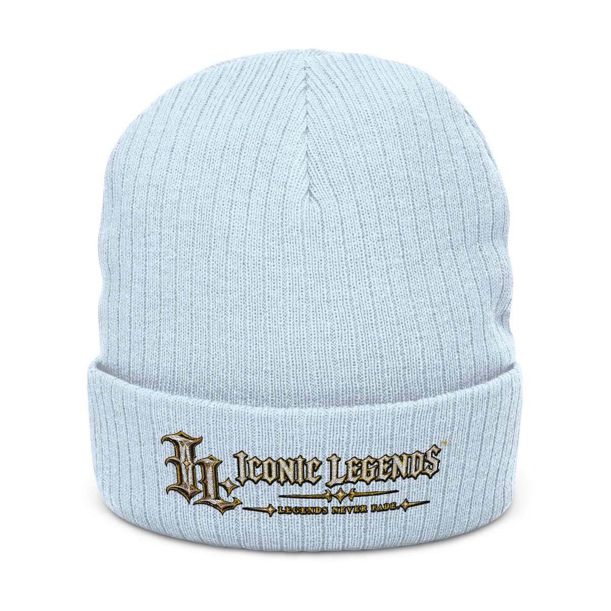 Iconic Legends - Embroidered Ribbed Knit Beanie