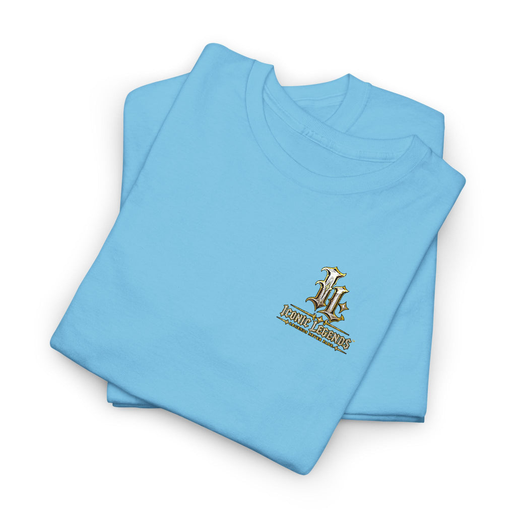 Iconic Legends Gold Signature Tee — Embroidered Premium Cotton T-Shirt