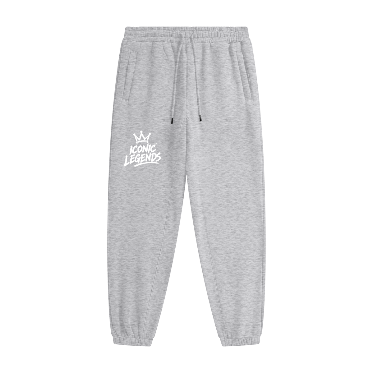 Iconic Legends - Unisex Heavyweight Fleece White Crown Joggers