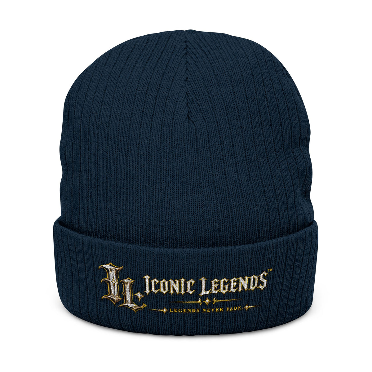 Iconic Legends - Embroidered Ribbed Knit Beanie