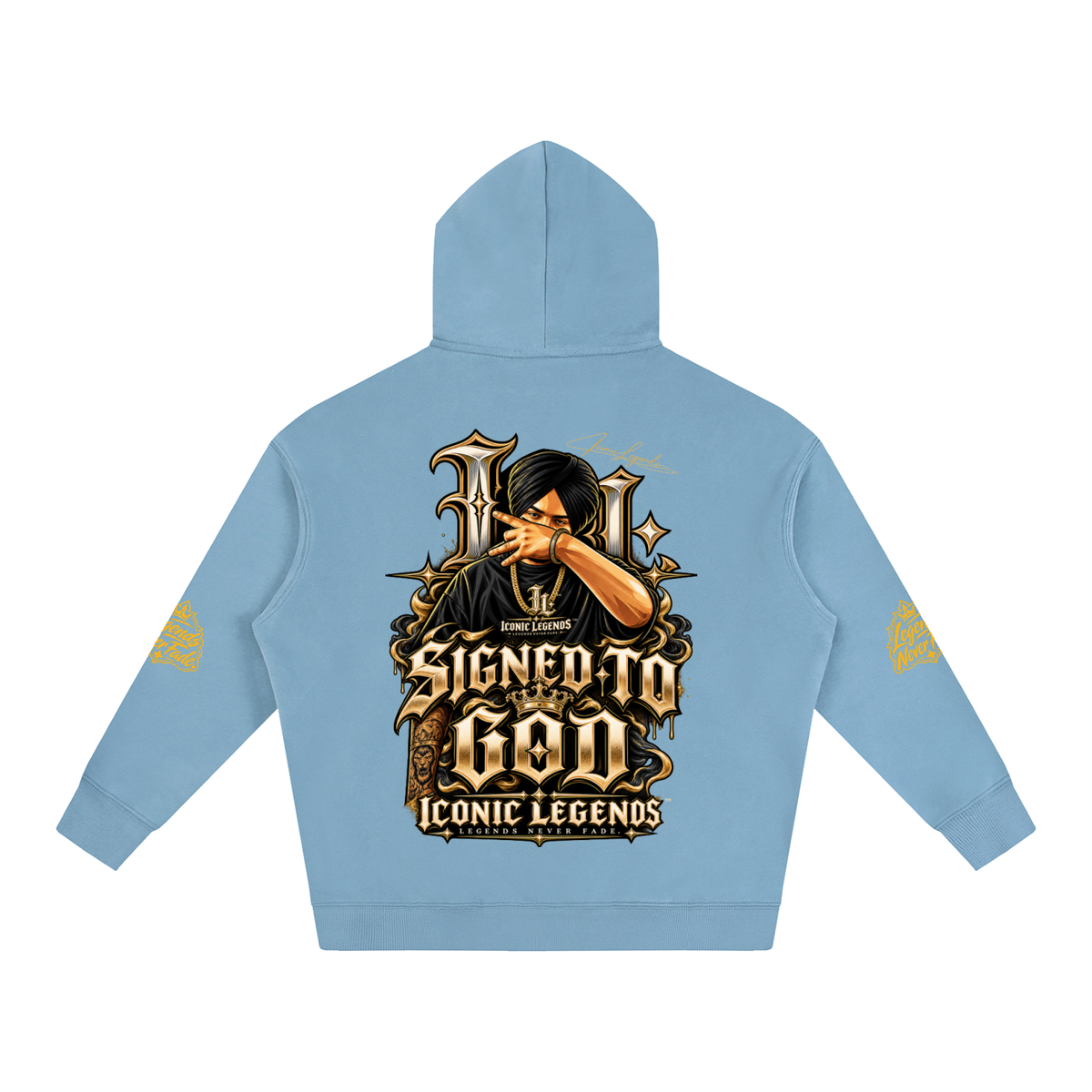 iconic Legend- Sidhu MooseWala Signed To God Hoodie