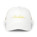 Iconic Legends Gold Script Dad Cap — Embroidered Signature Baseball Hat