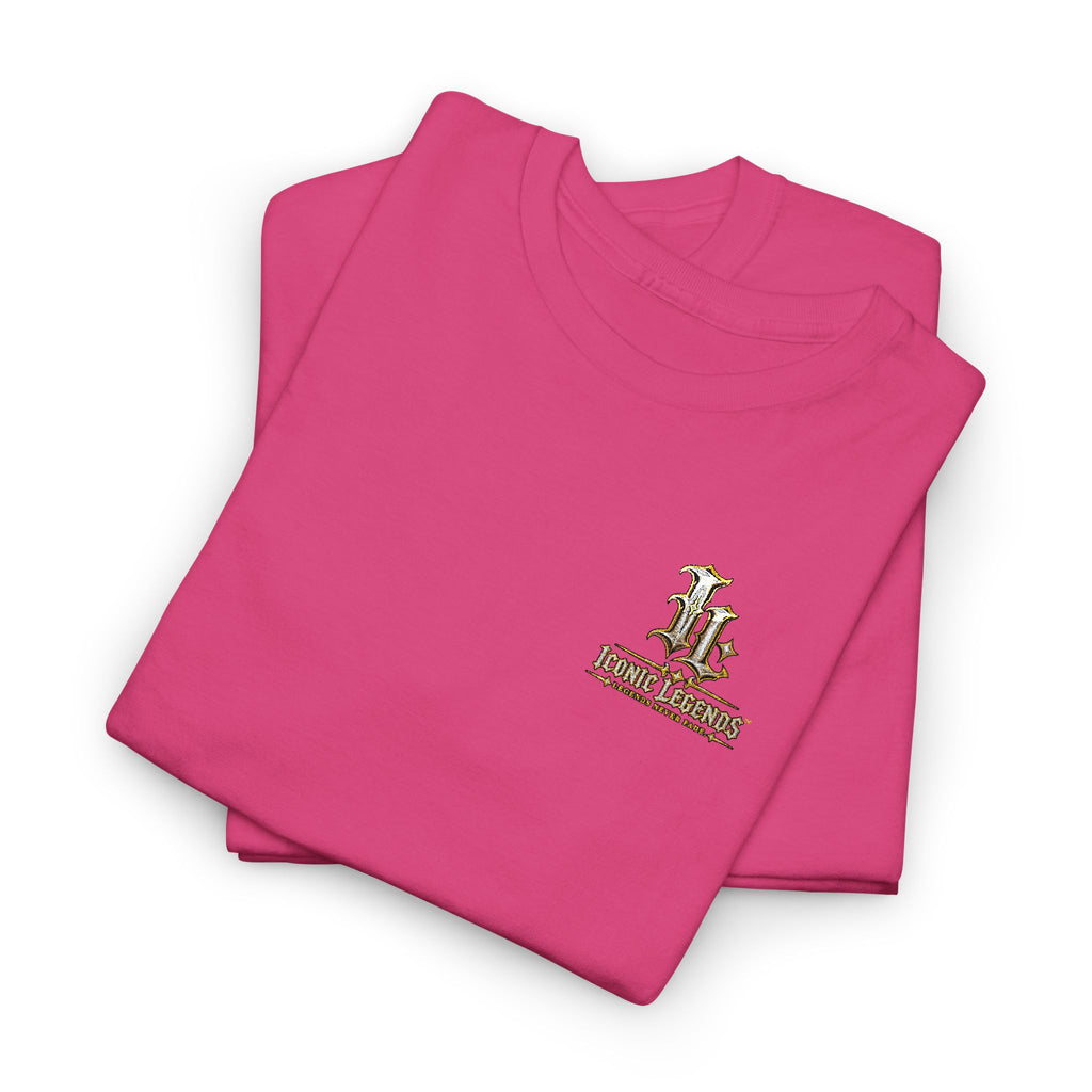 Iconic Legends Gold Signature Tee — Embroidered Premium Cotton T-Shirt