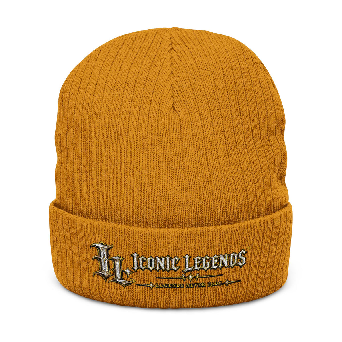 Iconic Legends - Embroidered Ribbed Knit Beanie