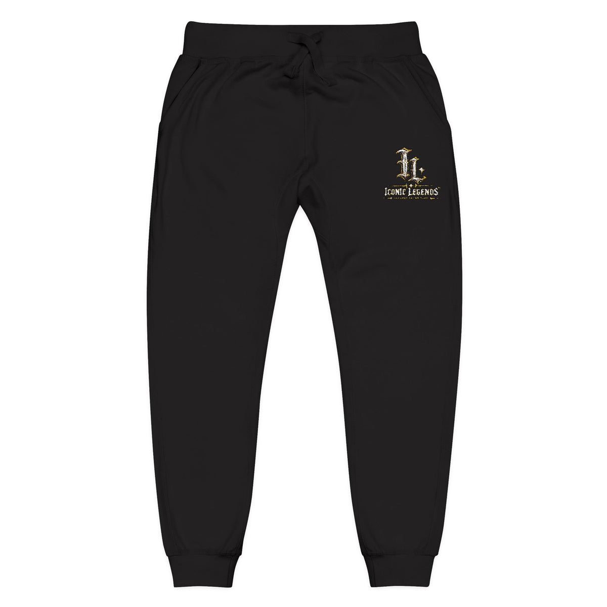 Iconic Legends Embroidered Cozy Sweatpants Vintage Floral Monogram