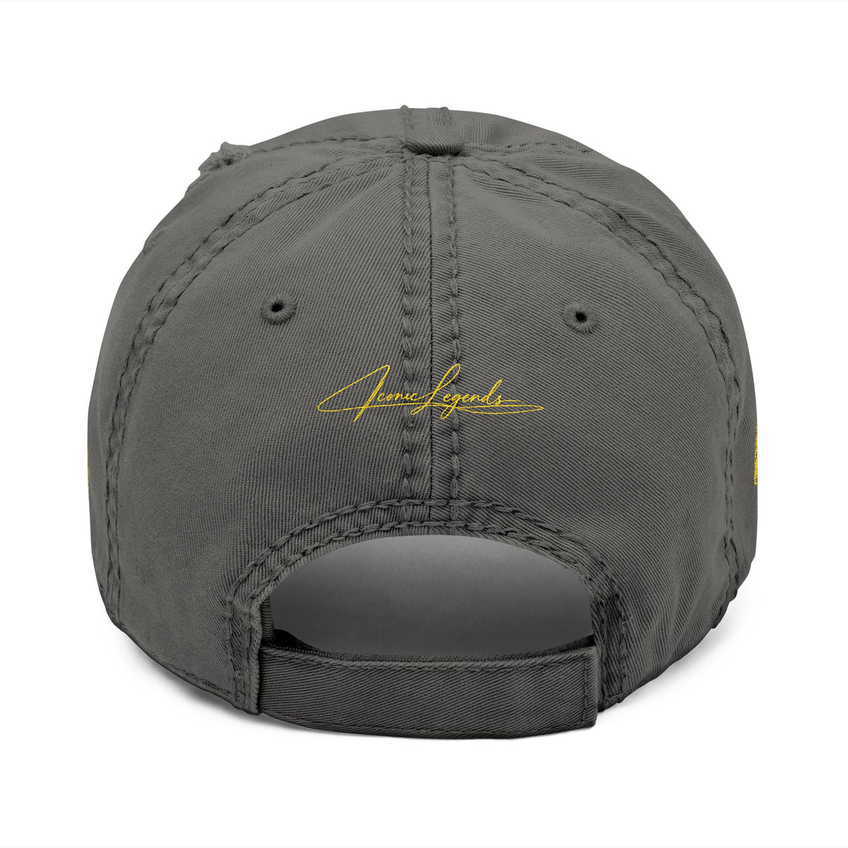 Iconic Legends embroidered distressed dad hat | vintage script logo