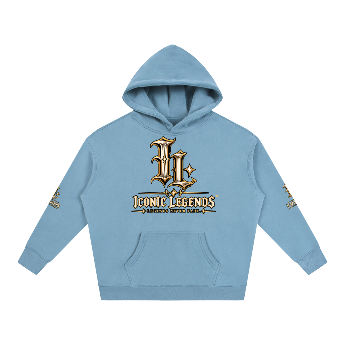 Iconic Legends - Oversized Ghostface Signature Fleeced Hoodie