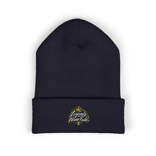 Iconic Legend Embroidered 'Choose Your Vibes' Classic Cuffed Beanie