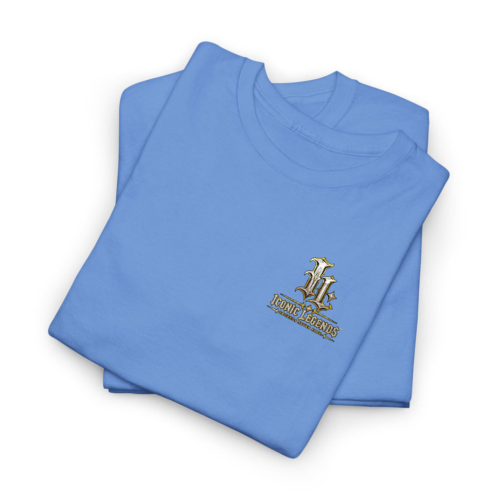 Iconic Legends Gold Signature Tee — Embroidered Premium Cotton T-Shirt