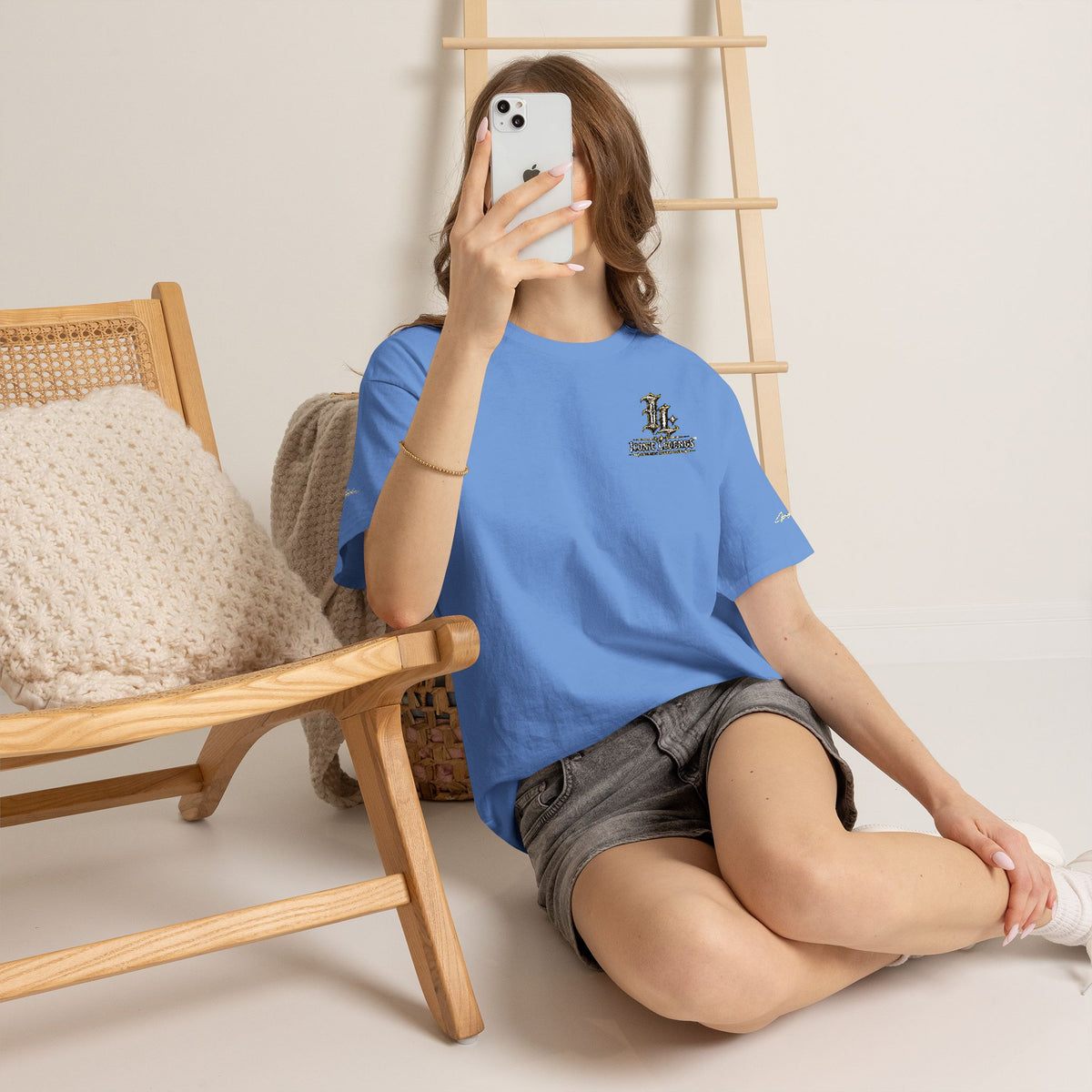 Iconic Legends Gold Signature Tee — Embroidered Premium Cotton T-Shirt