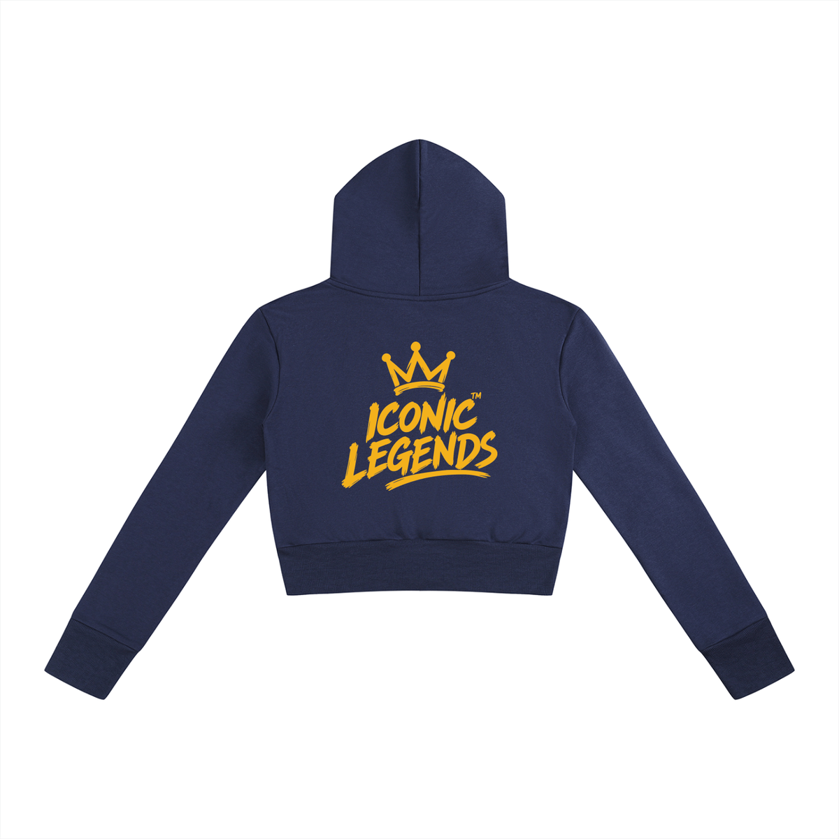 Iconic Legends - Women’s Slim Crop Full Zip Hoodie