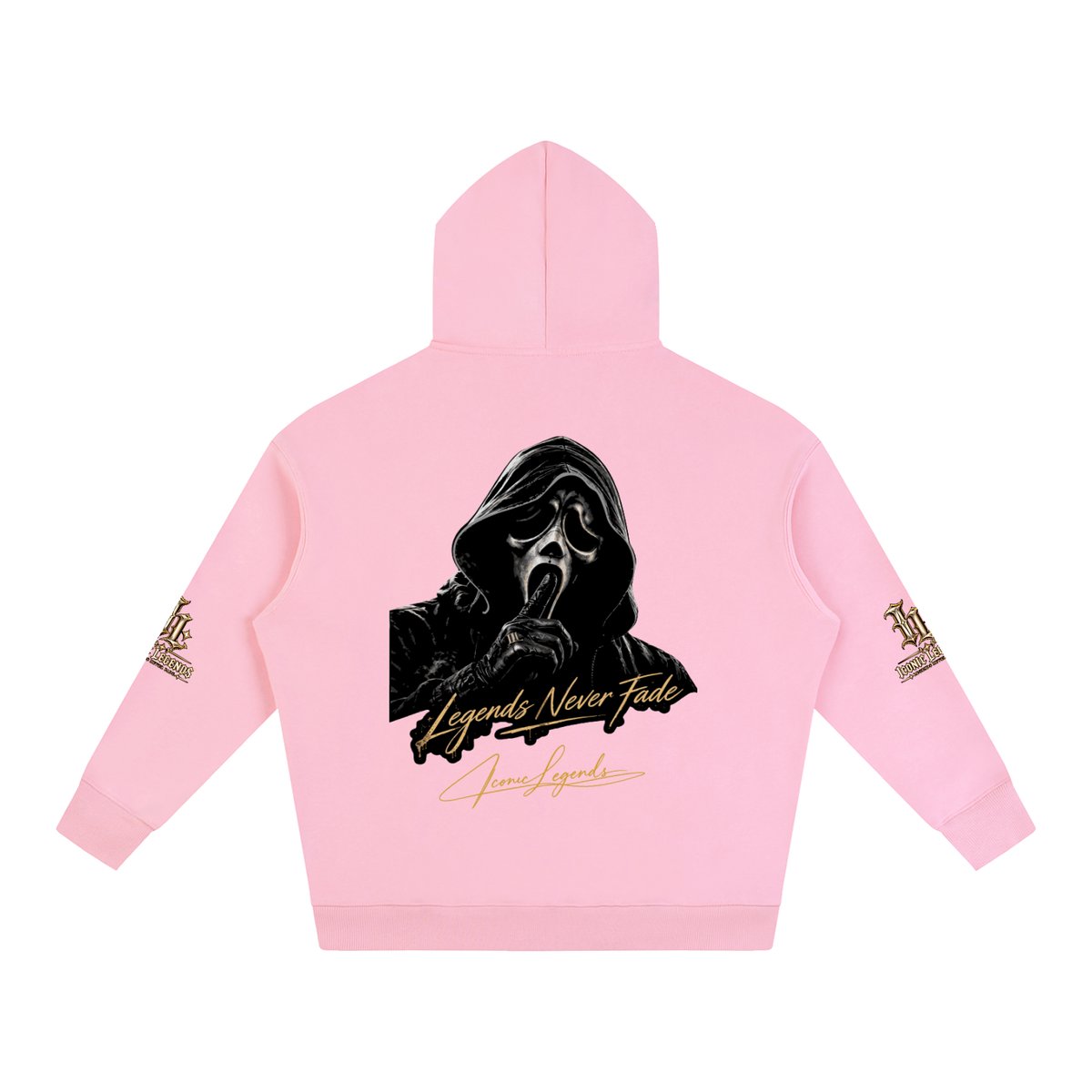Iconic Legends - Oversized Ghostface Signature Fleeced Hoodie