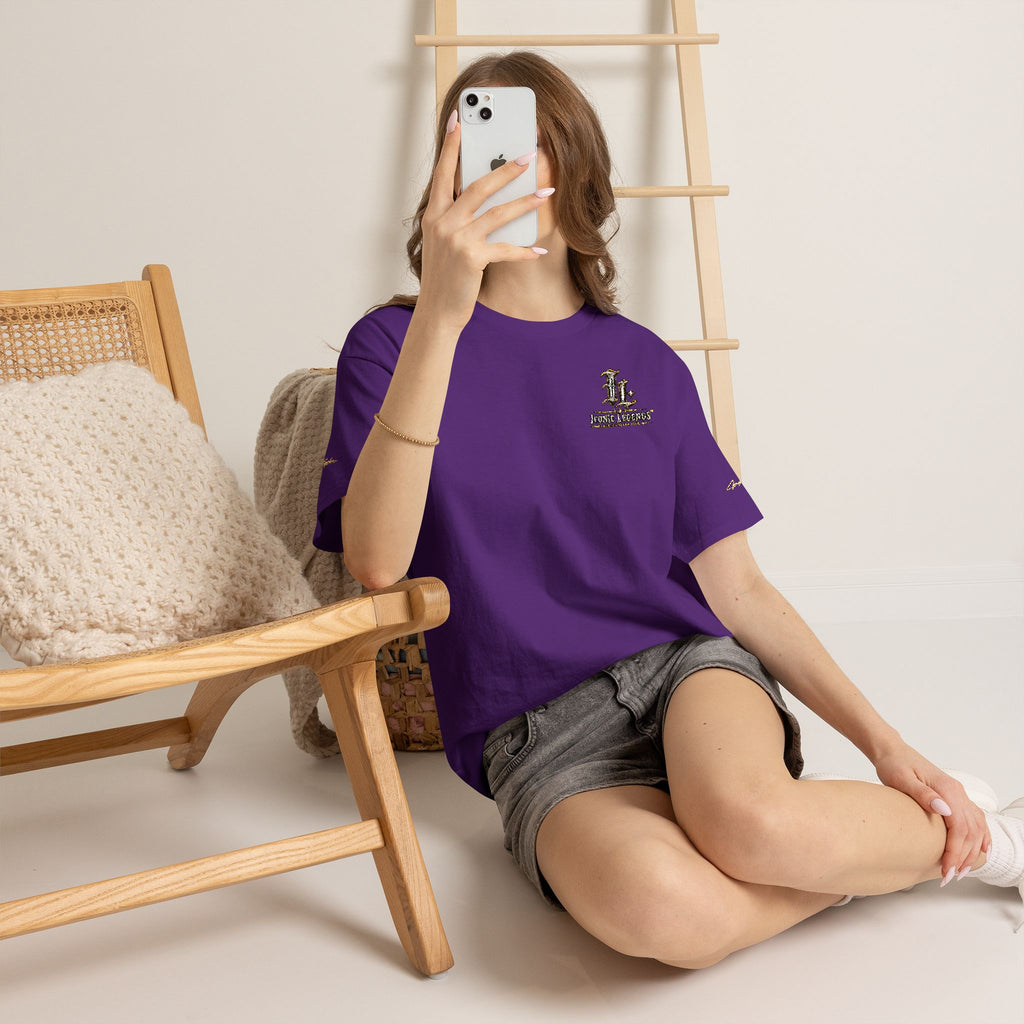 Iconic Legends Gold Signature Tee — Embroidered Premium Cotton T-Shirt