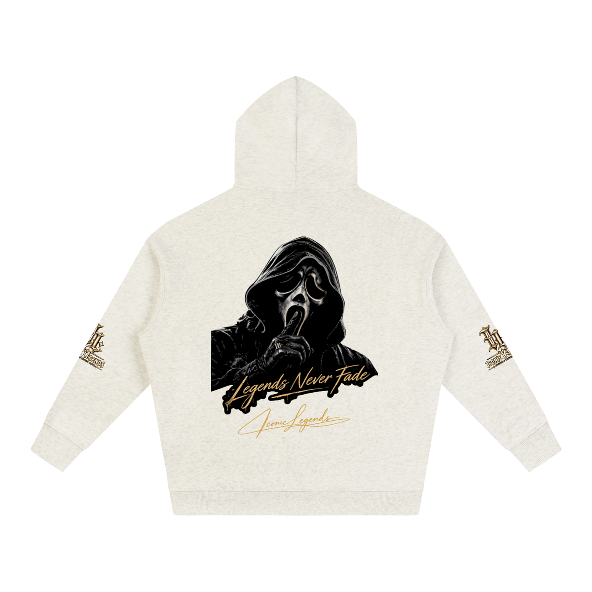 Iconic Legends - Oversized Ghostface Signature Fleeced Hoodie