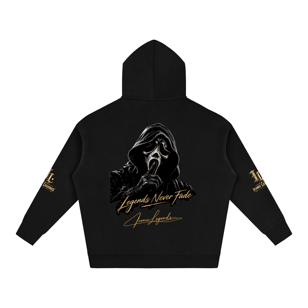 Iconic Legends - Oversized Ghostface Signature Fleeced Hoodie
