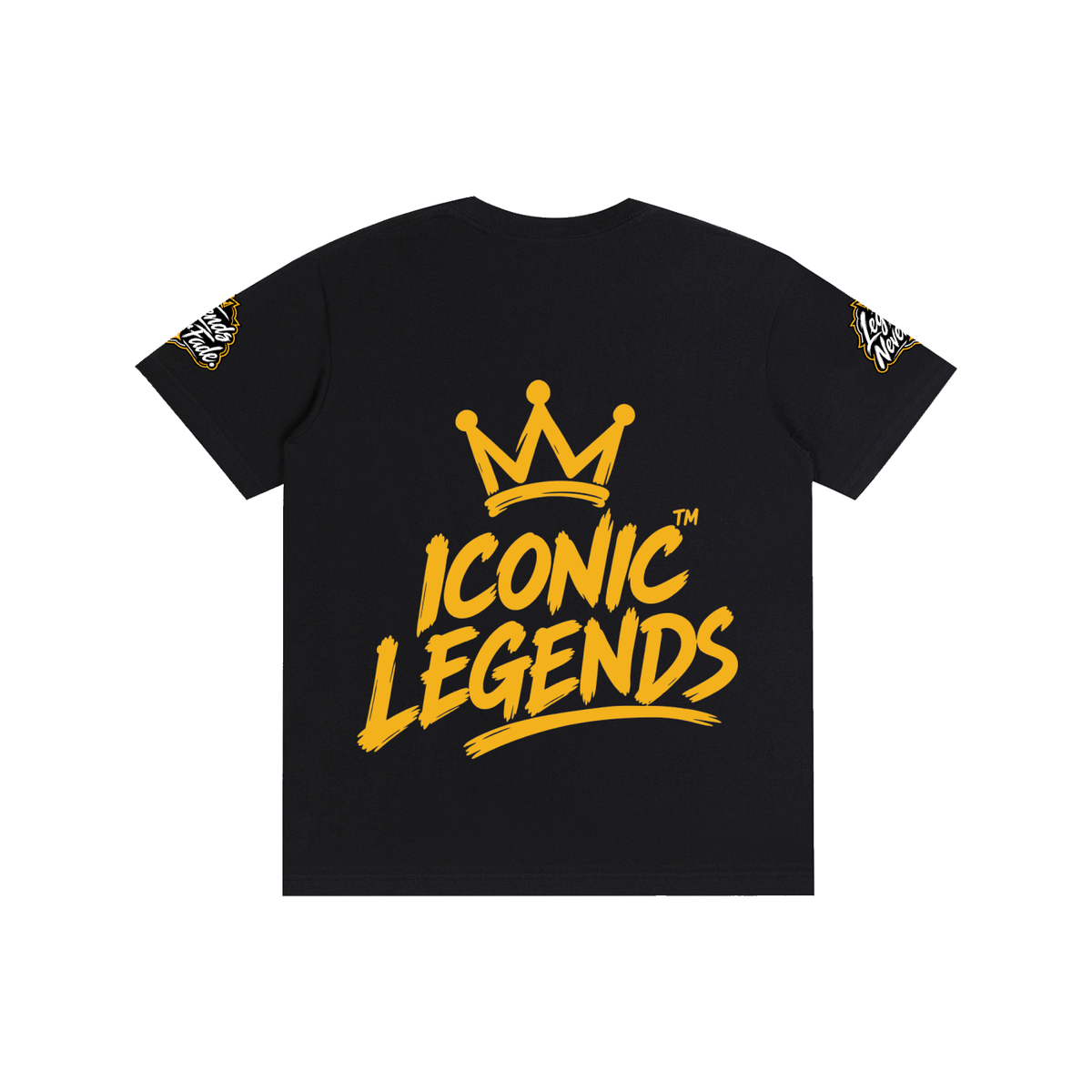 Iconic Legends - Pure Cotton Unisex Gold Crown T-Shirt