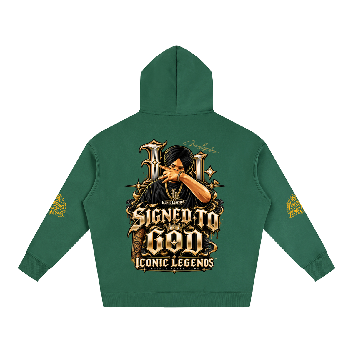 iconic Legend- Sidhu MooseWala Signed To God Hoodie