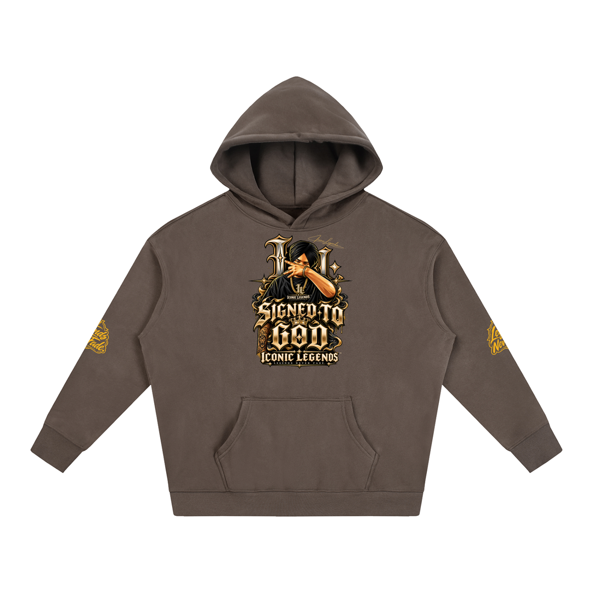 iconic Legend- Sidhu MooseWala Signed To God Hoodie