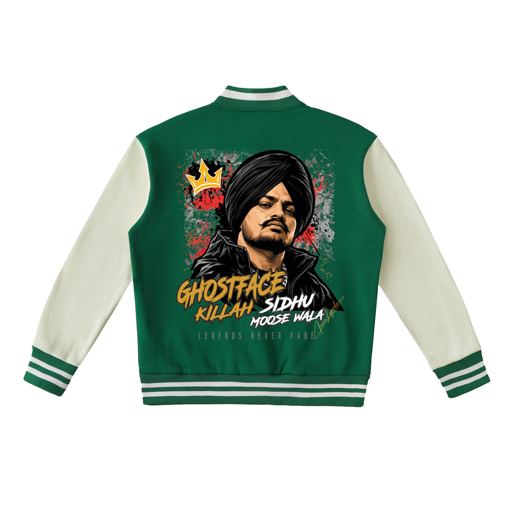 Iconic Legend Sidhu Moose Wala GhostFace Varsity Jacket