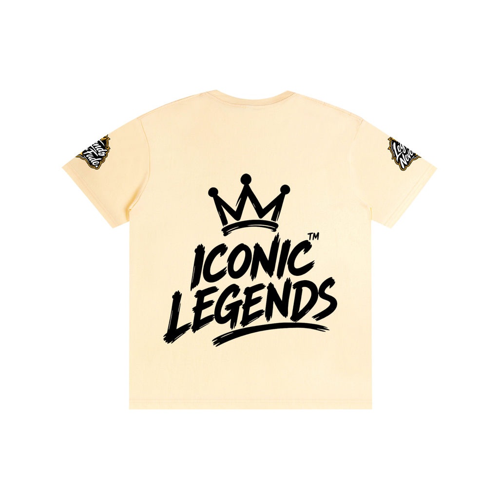 Iconic Legend - Pure Cotton Unisex Black Crown T-Shirt