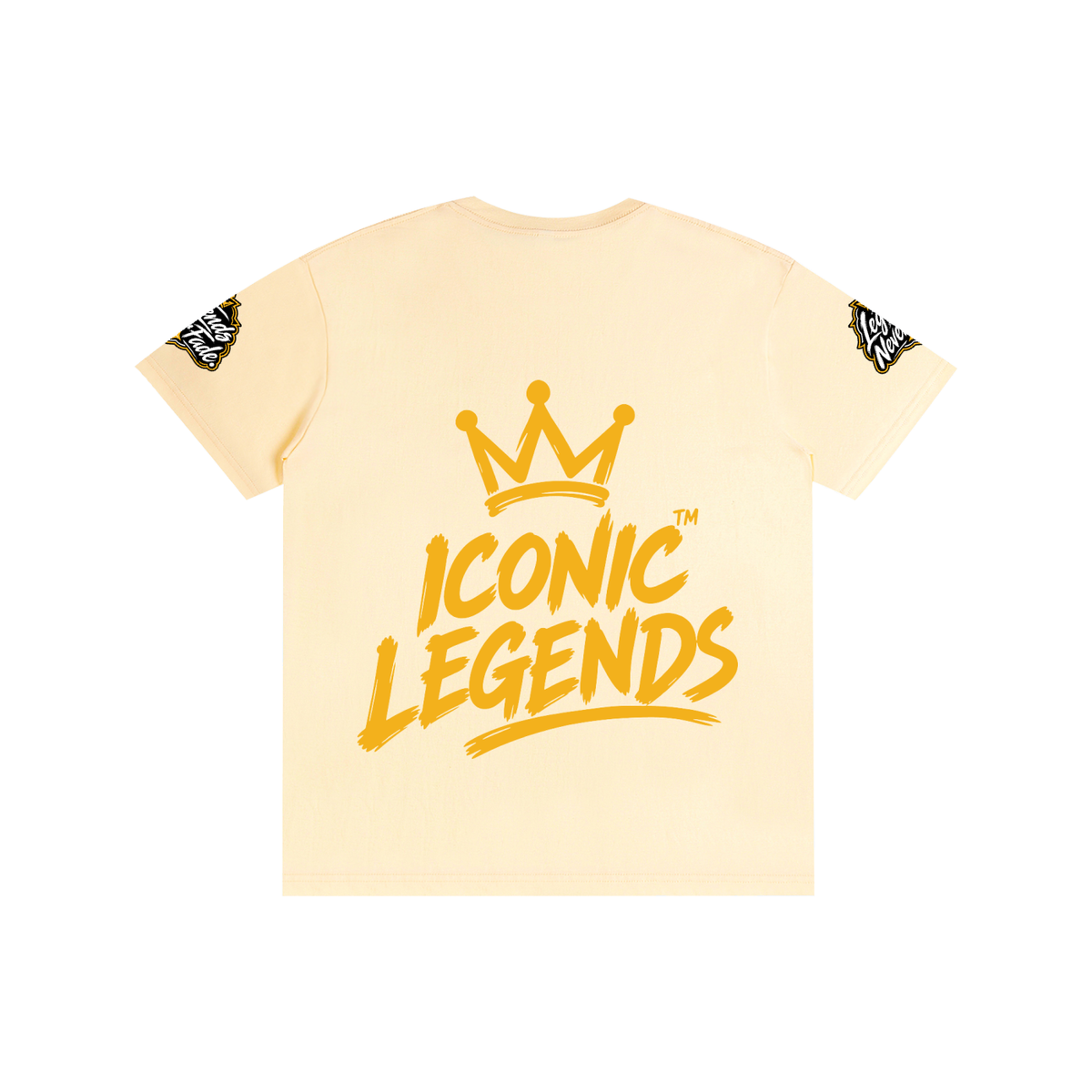 Iconic Legends - Pure Cotton Unisex Gold Crown T-Shirt