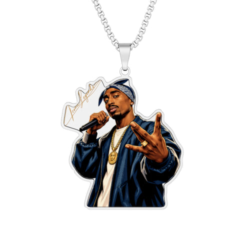 Iconic Legend Rapper Custom Photo Pendant Necklace