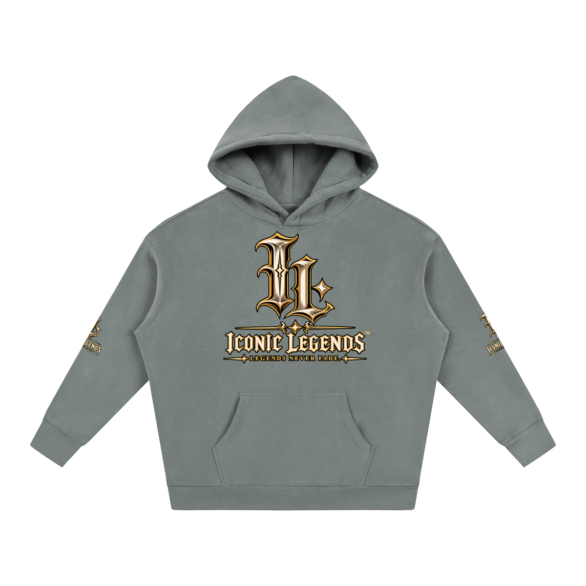 Iconic Legends - Oversized Ghostface Signature Fleeced Hoodie